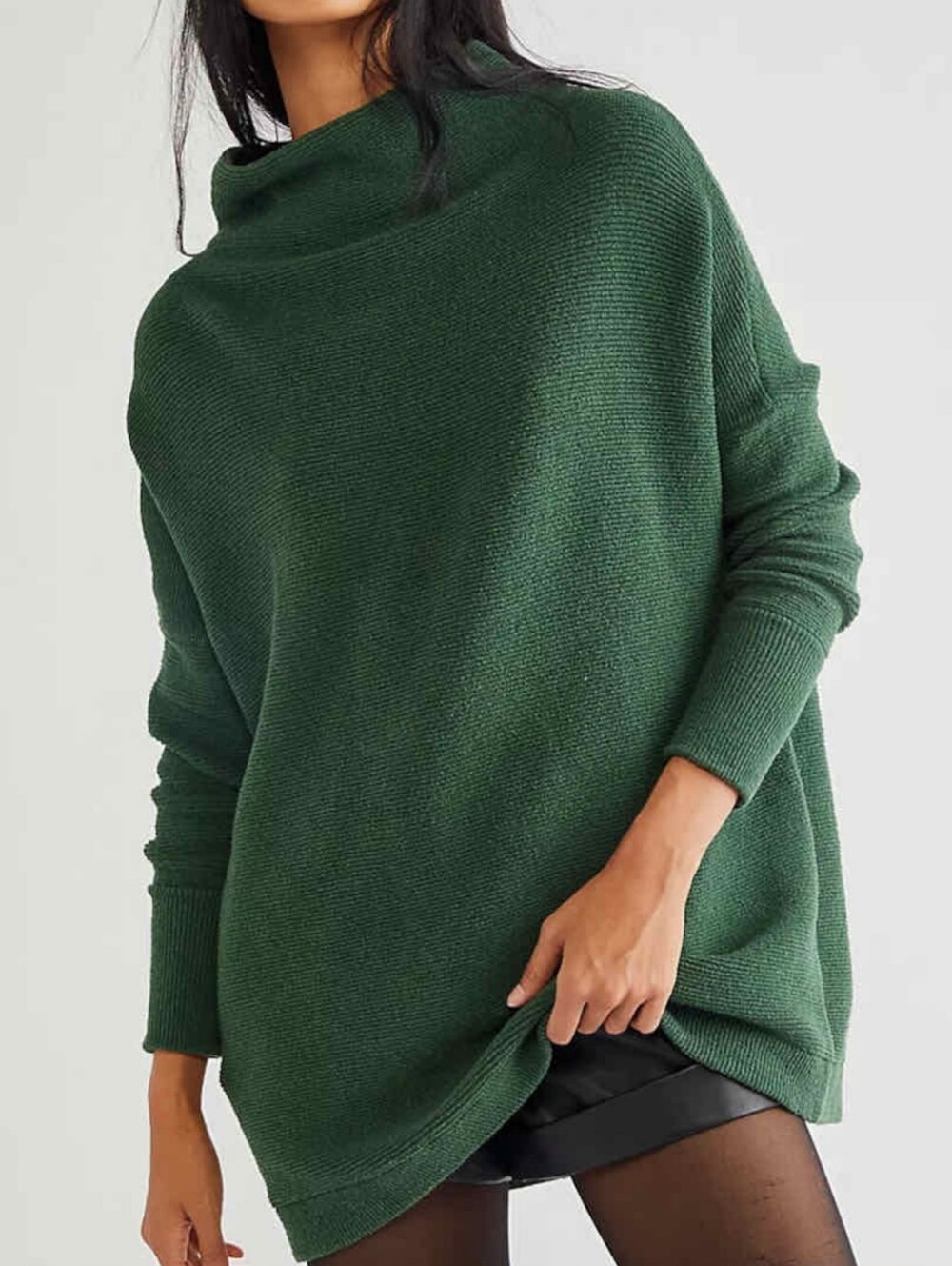 Free People Ottoman Slouchy Tunic Aged Pine Size XL